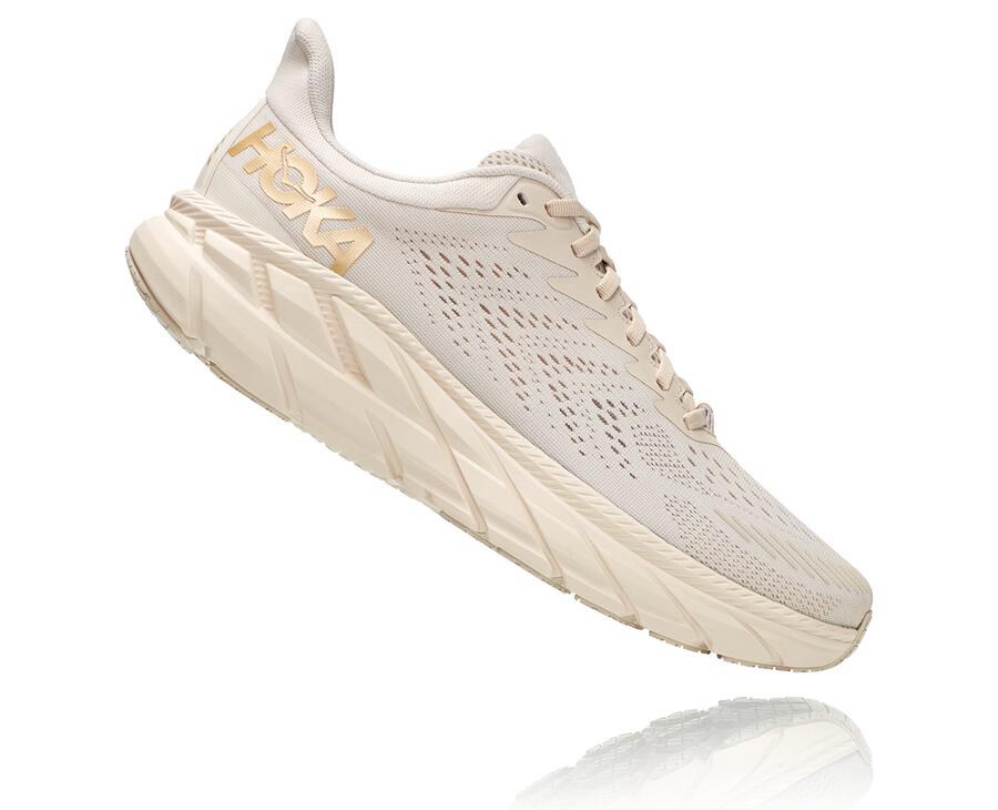 Hoka One One Koşu Ayakkabısı Erkek Beyaz - Clifton 7 - QS7681059